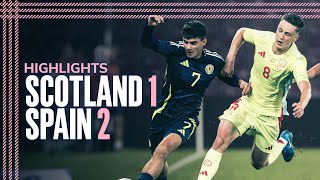 Scotland 12 Spain  UEFA U21 EURO Championship Qualifying Highlights  Scotland National Team [upl. by Akkin721]