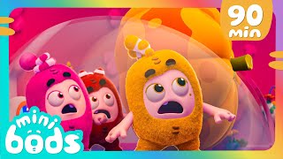 The GIANT PUMPKIN  Minibods  Mini Oddbods  Baby Oddbods  Funny Cartoons For Kids [upl. by Wight]