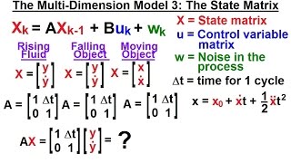 Special Topics  The Kalman Filter 9 of 55 The MultiDimension Model 3 The State Matrix [upl. by Nyram]