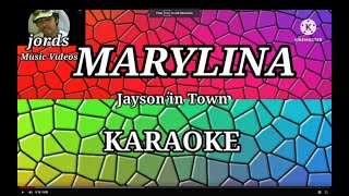 MARYLINA  Jayson in Town  Karaoke Reggae version [upl. by Pearse]