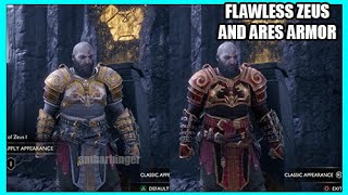 Flawless Zeus and Ares Armor Location God of War Ragnarok Valhalla [upl. by Leahpar]