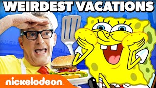 45 MINUTES of SpongeBob’s WEIRDEST Vacations  Nicktoons [upl. by Swinton]