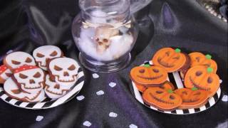 Schedel en pompoen Halloween koekjes recept [upl. by Mannuela579]