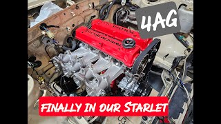 4AGE finally in our Starlet 4age teamtoyota psiracing [upl. by Eatnohs]