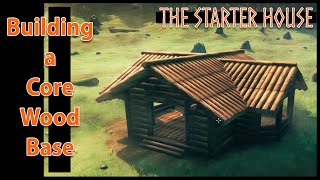 Building a Core Wood Base Part 1  The Starter House  Valheim valheimbuilding [upl. by Lenod]