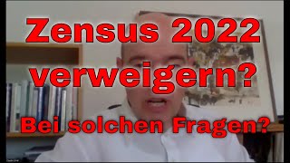 Zensus 2022 verweigern Bei diesen Fragen [upl. by Mile]