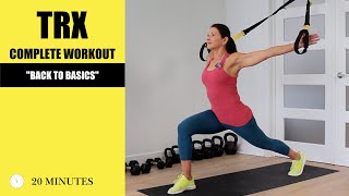 BEGINNER TRX WORKOUT  FULL BODY WITH WARM UP AND COOLDOWN INCLUDED [upl. by Wat]