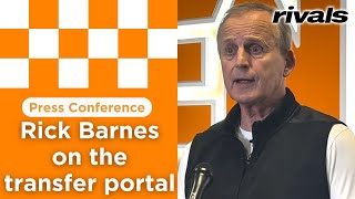 Tennessee basketball coach Rick Barnes talks transfer portal next years team [upl. by Medor]