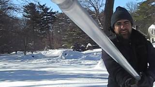 Roof Razor® Roof Rake Removing Snow in Sudbury MA  Part 3 [upl. by Gilbye]