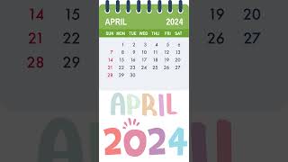 april calendar 2024 printable 📅 Calendar 365 📅 [upl. by Hernando]