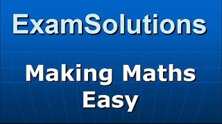 Core Maths  C3 Edexcel June 2013 Q4d  ExamSolutions [upl. by Arza]