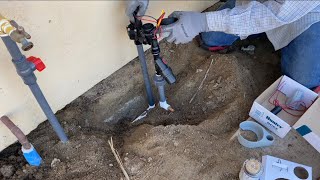 How to Install Irrigation System Against the House [upl. by Eliot]