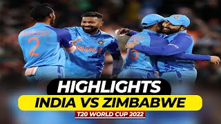 🔴 India vs Zimbabwe Match Highlights  T20 World Cup 2022  IND vs ZIM Full Match Highlights [upl. by Edualc]