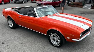 Test Drive 1968 Chevrolet Camaro Convertible SOLD 39900 Maple Motors 2717 [upl. by Ahsinam]