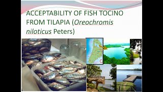 Product Development of Fish Tocino from Tilapia Oreochromisniloticus Peters Fillet [upl. by Anelam39]