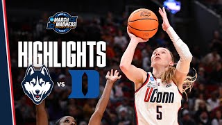 HIGHLIGHTS  UConn Womens Basketball vs Duke  Sweet 16 [upl. by Ahsinehs575]