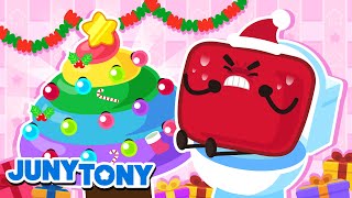 Marshmallows’ Colorful Christmas Poo  🌈🎅🏼 Rainbow Poo Poo Song  Kids Holiday Songs  JunyTony [upl. by Nele232]