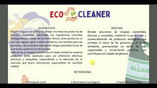 ECO CLEANEREMPRESA DE LIMPIEZA ECOLOGICA PARA UN MEJOR MAÑANA [upl. by Trula]