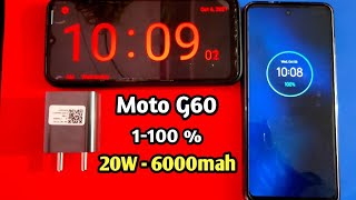 Motorola G60 Fusion charging Test  Moto g60 charging test  moto g60 100 charging test 😮 [upl. by Htennaj]