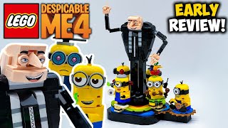 Reviewing LEGOs Strangest New Set BrickBuilt Gru and Minions LEGO Despicable Me 4 Set 75582 [upl. by Diego807]