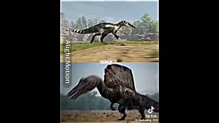 Spinosaurus vs Suchomimus edit fyp fypシ゚viral foryou newshort short spinosaurus suchomimus [upl. by Marcella]