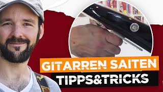 Gitarren Saiten aufziehen  Tipps amp Tricks zum Gitarre lernen [upl. by Eri233]