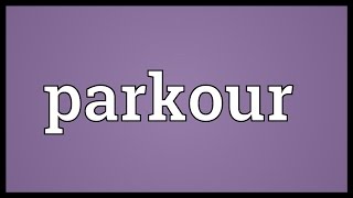 Parkour Meaning [upl. by Saalocin]