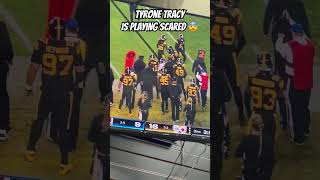 Tyrone tracy playing scared nfl shorts nflshorts explore fyp fy viralnews newyorkgiants ny [upl. by Notniuq]