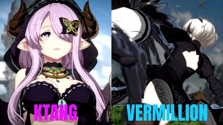 GBVSR High Level Gameplay Ktang Narmaya VS Vermillion 2B [upl. by Ajtak]