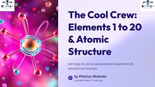 Introduction To Chemistry Part 2 Atomic Structure and the First 20 elements of the periodic table [upl. by Zerep966]