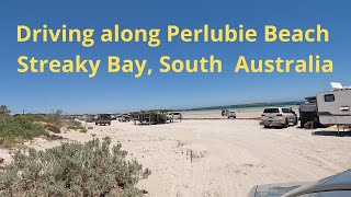 Driving along Perlubie Beach Streaky bay South Australia [upl. by Auhs571]