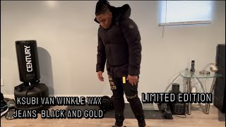 Ksubi Van Winkle Wax Jeans Black and Gold  Limited Edition  Full Review [upl. by Adaynek540]