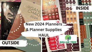 Dollar Tree Planners 2024 amp Planner Supplies Haul [upl. by Nylhtac798]