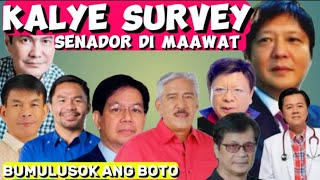 LIVE KALYE SURVEY SENADOR DI MAAWAT BUMULUSOK ANG BOTO [upl. by Trembly]