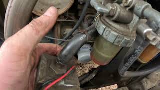 Changing excavator fuel pump [upl. by Ivel]