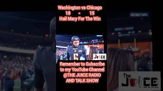 Washington Just Won With This Incredible HAIL MARY against Chicago 1815 Final [upl. by Karim679]