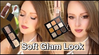 SOFT GLAM LOOK  GRWM drugstore makeup softglam softglamlook catrice nyx essence [upl. by Oisacin]