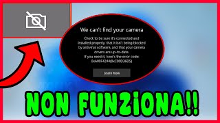 LA WEBCAM NON FUNZIONA SU WINDOWS 11 Error 0xA00F4244 NoCameraAreAttached TUTORIAL 2023 tech [upl. by Hallimaj]