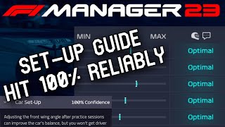 Reliably Get 100 Setups  Guide  F1 Manager 2023 [upl. by Ahsinotna]