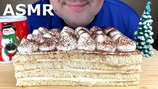 ASMR TIRAMISU CAKE 티라미수 케이크 먹방 이팅사운드 Eating Sounds Mukbang [upl. by Helmut]