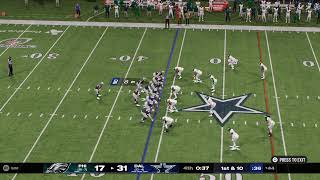 Madden 25 Franchise Divisional Playoffs 5 Eagles 107  2 Cowboys 134 In game Commentary [upl. by Goldi]