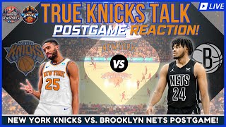 Knicks vs Nets PostGame REACTION  KNICKS BEAT THE NETS AGAIN  New York Knicks News amp Rumors [upl. by Kcirdek]