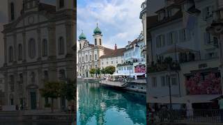 Beautiful Switzerland Kappelibridge in Lucerne [upl. by Anaert]