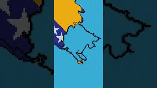 Building Montenegro in 3 Scales Montenegro Montenegrin maps flags minecraft [upl. by Luo800]