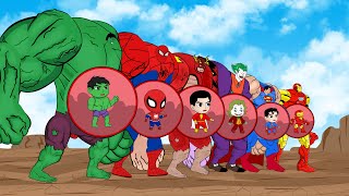 Evolution Of HULK PREGNANT IRON MAN SPIDER MAN SUPER MAN JOKER THE FLASH  SUPER HEROES MOVIE [upl. by Illek]