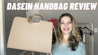 AMAZON HANDBAG ft DASEIN SATCHEL  REVIEW OF AFFORDABLE HANDBAG FROM DASEIN  BAG REVIEW [upl. by Ilahtan755]