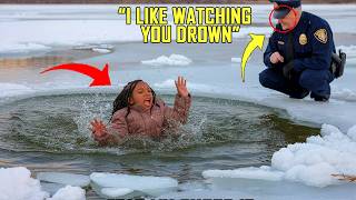 A racist police officer threw a black girl into a frozen lake without knowing who her father was [upl. by Ard]