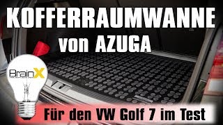 AZUGA Premium Kofferraumwanne für den VW Golf 7  Mein Test und Empfehlung [upl. by Aksoyn891]