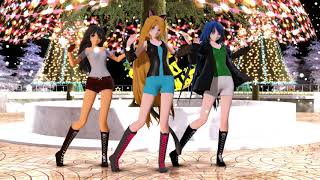 Last Christmas MMD Flash Light Warning Models DL [upl. by Coussoule]