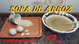 SOPA DE ARROZ CON CALDO DE COCIDO [upl. by Dearr]